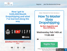 Tablet Screenshot of dropshiptraining.com